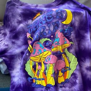 purple long sleeve top